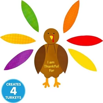Amscan Turkey Craft Kit for Thanksgiving Fun and Creativity