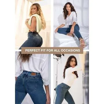 L.O.W.L.A SHAPEWEAR LOWLA Butt Lifting Jeans | Removable Butt Pads | Pantalones Colombianos Levanta Cola | Butt Lifting Jeans for Women Blue 10