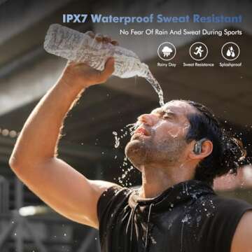 Sajawass Wireless Earbuds with 75Hrs Playback and LED Display