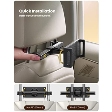 Lamicall Universal Car Tablet Headrest Holder for Kids