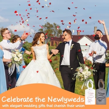 Stylish Mr and Mrs Luggage Tags for Couples Travel