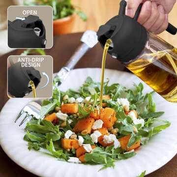 2 in 1 Oil Dispenser & Sprayer for Healthy Cooking Needs