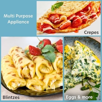 Cucinapro 12" Non-Stick Crepe Maker for Easy Breakfast Creations