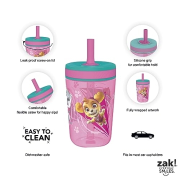 Zak Designs Paw Patrol Tumblers - Safe, Leakproof Fun for Kids