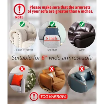 HMASYO Couch Cup Holder - Silicone Sofa Armrest Table