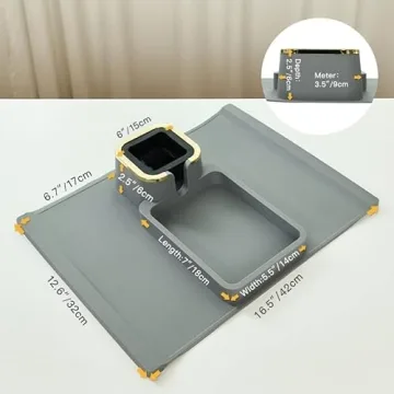 HMASYO Couch Cup Holder - Silicone Sofa Armrest Table