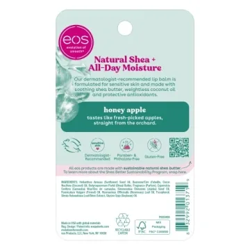 eos Honey Apple Shea Lip Balm - All-Day Moisture Sensitive Skin