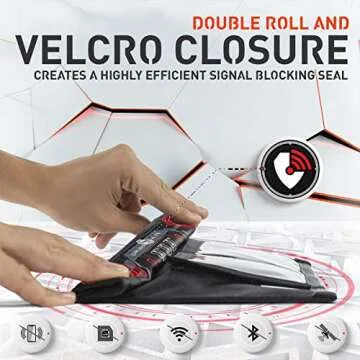 Mission Darkness Non-Window Faraday Bag for Phones (2-Pack) // Signal Blocking Bag Prevents Hacking Tracking Spying, Device Shielding for Law Enforcement Military Digital Forensics, EMP CME Protection