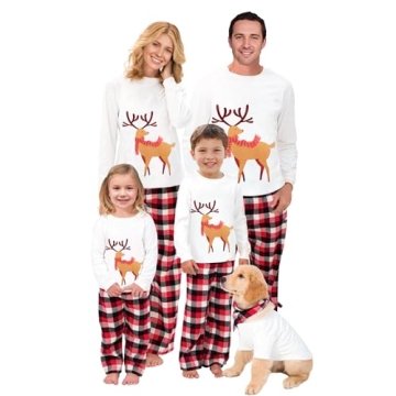 Awoscut Family Matching Christmas Pajamas - Jolly Sleepwear Set