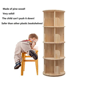 Rotating Bookshelf 360 Display For Kids And Adults