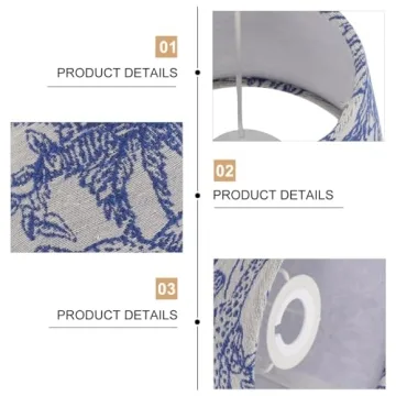 Embroidered Drum Lamp Shade - UKCOCO Rainforest Print