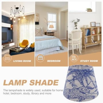 Embroidered Drum Lamp Shade - UKCOCO Rainforest Print