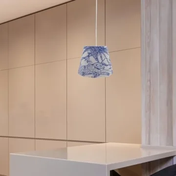 Embroidered Drum Lamp Shade - UKCOCO Rainforest Print