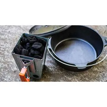 CampMaid Portable Collapsible Charcoal Starter for Grills