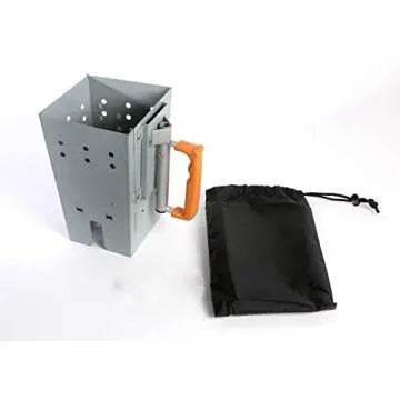 CampMaid Portable Collapsible Charcoal Starter for Grills