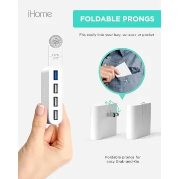 iHome Slim USB Wall Charger: AC Pro Multiport Charging Hub