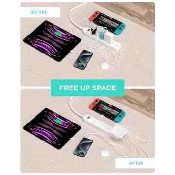 iHome Slim USB Wall Charger: AC Pro Multiport Charging Hub