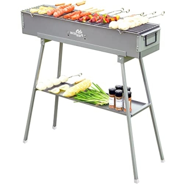 Portable Charcoal Grill for Camping & Outdoor Use