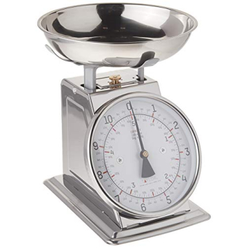 Taylor Stainless Steel Analog Kitchen Scale with 11 Lb Capacity