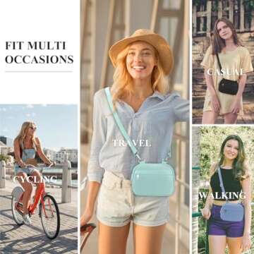 MAXTOP Small Crossbody Bags for Women Men Cellphone Belt Bag Purse Fanny Pack with Adjustable Strap Black Sling Bag for Traveling Casual Festival Gifts