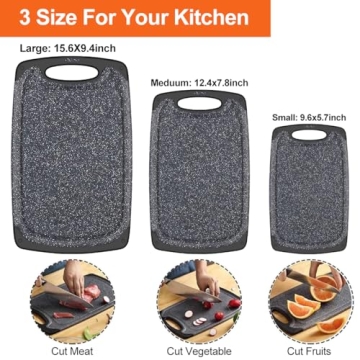 KIMIUP Kitchen Cutting Board Set: Safe & Stylish Boards