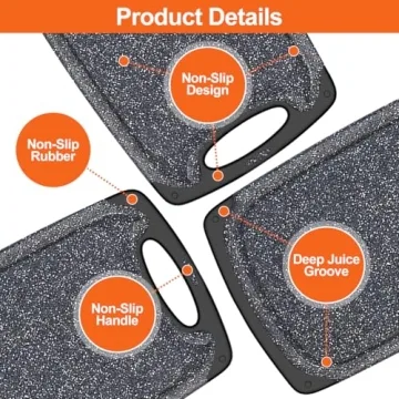 KIMIUP Kitchen Cutting Board Set: Safe & Stylish Boards