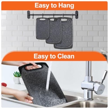 KIMIUP Kitchen Cutting Board Set: Safe & Stylish Boards