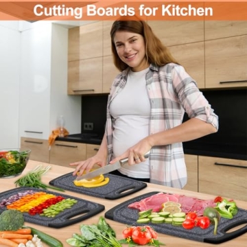 KIMIUP Kitchen Cutting Board Set: Safe & Stylish Boards