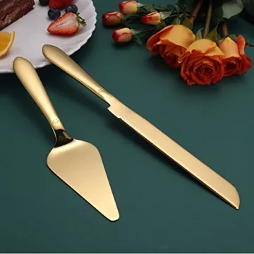 Eisinly Wedding Cake Cutting Set - Elegant Stainless Steel