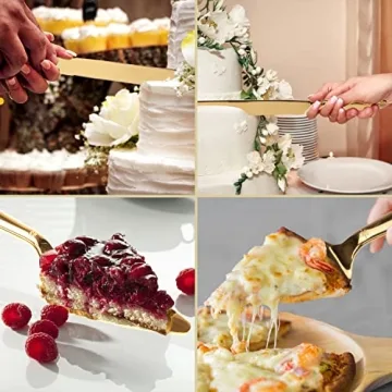 Eisinly Wedding Cake Cutting Set - Elegant Stainless Steel