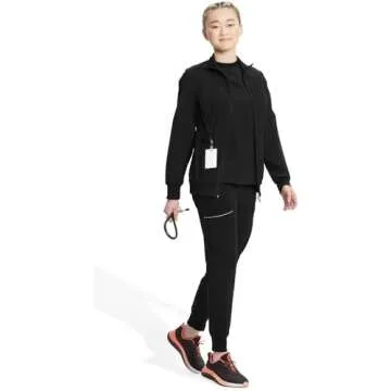 Infinity Cherokee Zip Front Scrub Jacket for Women