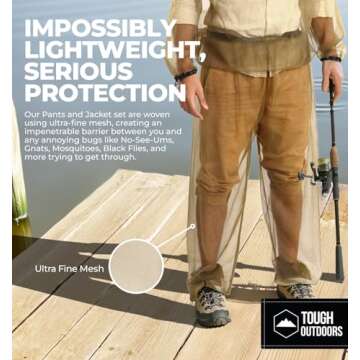 Tough Outdoors Mosquito Jacket - Bug Jacket with Hood for Men and Women - Insect Protection for All ...