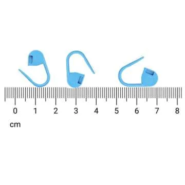 Luwans Stitch Markers for Crocheting - 50Pcs Crochet Stitch Markers for Knitting Yarn & DIY Crafts | Lightweight Plastic Crochet Pins with 8 Assorted Colors | Durable and Easy Locking, multicolored