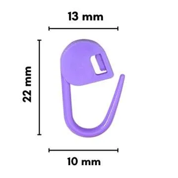 Luwans Stitch Markers for Crocheting - 50Pcs Crochet Stitch Markers for Knitting Yarn & DIY Crafts | Lightweight Plastic Crochet Pins with 8 Assorted Colors | Durable and Easy Locking, multicolored