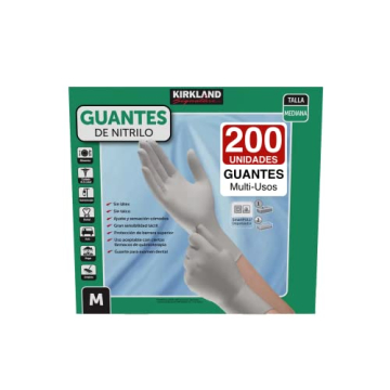 Kirkland Signature Nitrile Gloves, Box of 200, Medium for Health Care, Food Service, Home other uses...