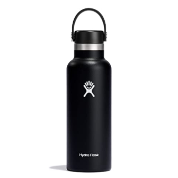 Hydro Flask Black 18 Oz Insulated Water Bottle