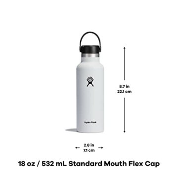 Hydro Flask Black 18 Oz Insulated Water Bottle