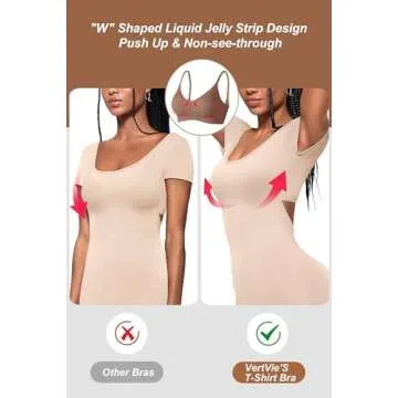 Vertvie Women's Seamless Wireless Bra for All-Day Comfort