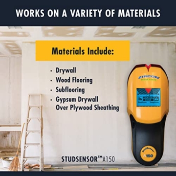 Zircon StudSensor A150: Wall Scanner with WireWarning Detection