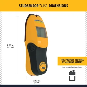 Zircon StudSensor A150: Wall Scanner with WireWarning Detection