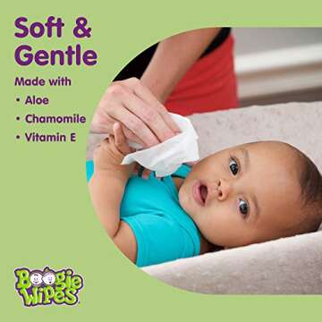 Boogie Baby Wipes & Saline Nasal Spray Bundle Wipes, Unscented Scent,1 Pack of 30 (30 Total Wipes), 3.1 oz (1 Saline Nasal Spray)