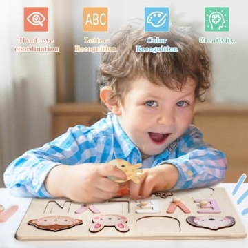 Purefly Personalized Name Puzzle for Kids Engraved Gift