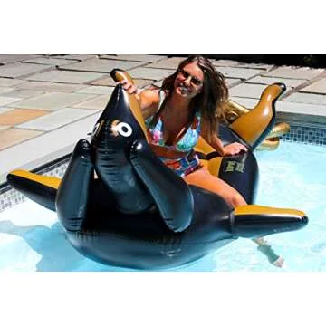 Kool Pool - - Pool Pup - Giant Premium Inflatable Dachshund Wiener Dog Doxie Sausage Dog Lounger Pool Float Mattress