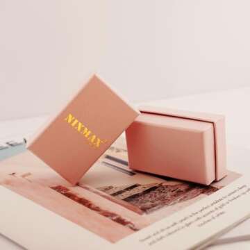 NIXMAX Chunky Silver Earrings Statement Knot Earrings for Women Sterling Silver Plated Big Geometric Dangle Earrings Hypoallergenic Fashion Trendy Jewelry Gifts (Silver, Large)