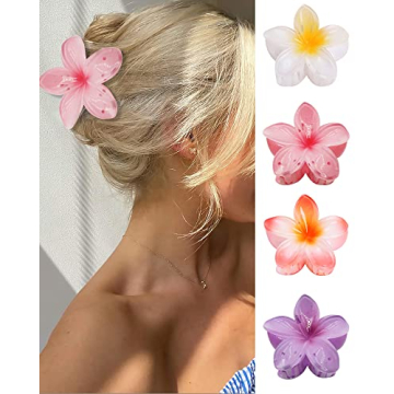 GQLV Flower Claw Clips for Thick Hair - 4 PCS
