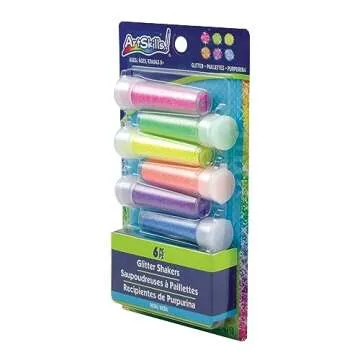 ArtSkills Neon Glitter Shaker Set - 6 Bright Colors for Crafts