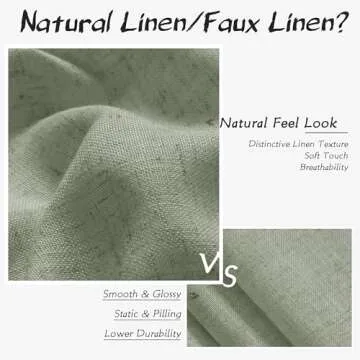 Joywell Green Linen Curtains - Elegant & Versatile Drapes
