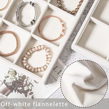 Coward 2PC Velvet Jewelry Organizer for Elegant Display