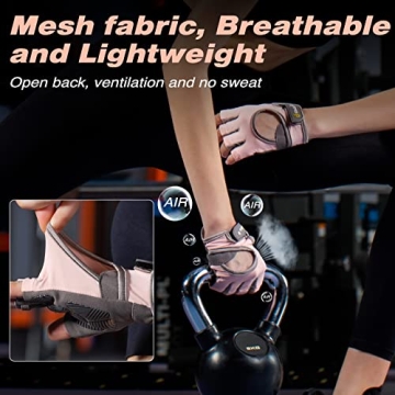 Glofit Lightweight Fingerless Gym Workout Gloves