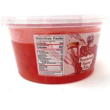 Fusion Select Bursting Boba Popping Boba Pearls Fruit Tea Snack Toppings (Pomegranate, 450 Gram)